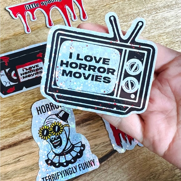 🔪🩸📼🤡 Horror sticker bundle lot of 10 Mystery horror stickers! Be surprised! - Picture 6 of 12